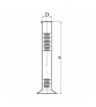 цилиндр 1-10 полипропиленовый с делением Kartell