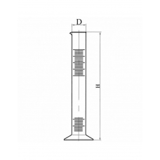 цилиндр 1-10 полипропиленовый с делением Kartell