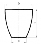 Тигель кварцевый высокий В-20 мл
