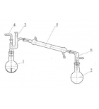 Прибор для перегонки высококипящих жидкостей под вакуумом (250 мл)
