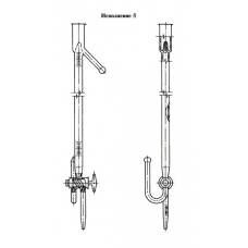 бюретка 1-5-2-50-0,1 с краном 2-х(двух) ходовым