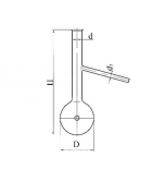 колба КРН  50 мл. (Энглера)