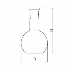 колба плоскодонная КП-1-6000-45/40